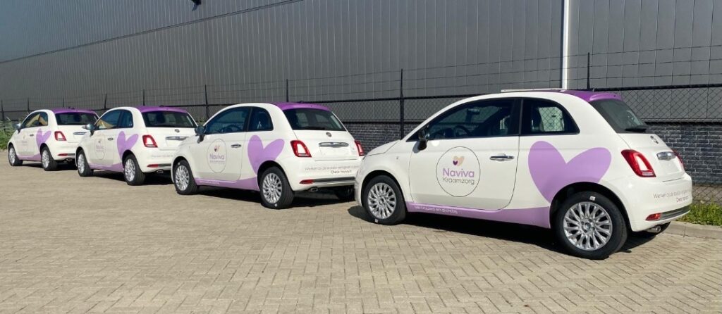 Reclame stickers op auto